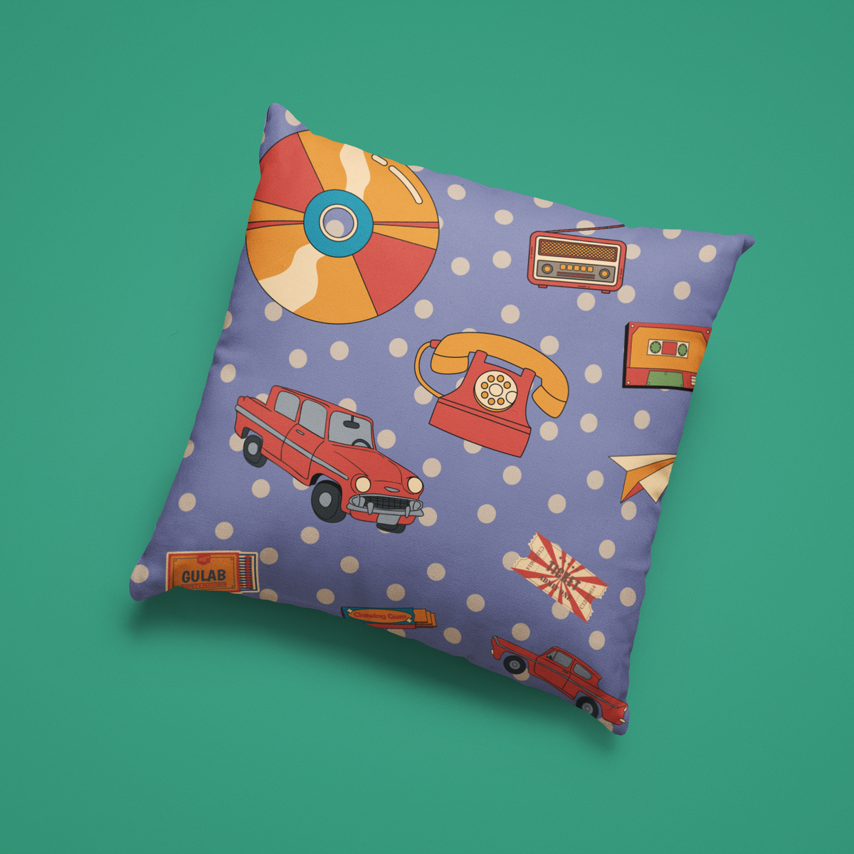 Retro Cushion Cover